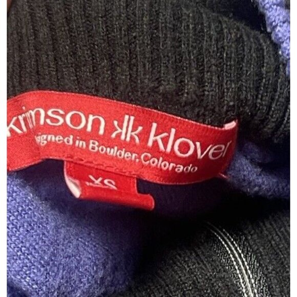 Krimson Klover Sweater Womens XS Merino Wool 1/4 Zip Telluride Top Purple Ski - Picture 4 of 9